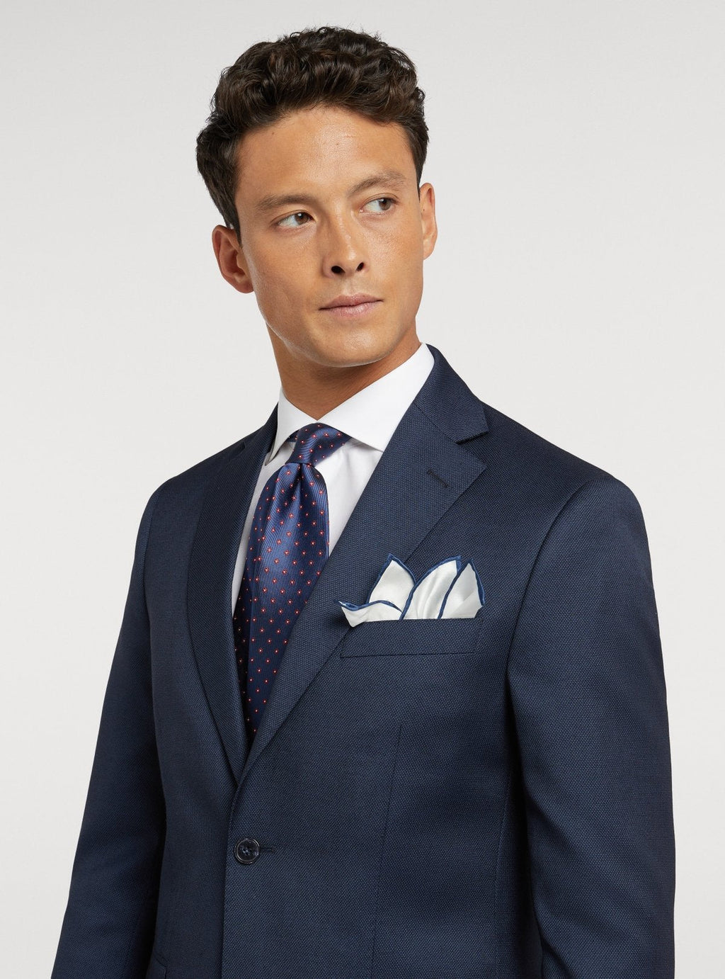 Abito classico blu occhio di pernice