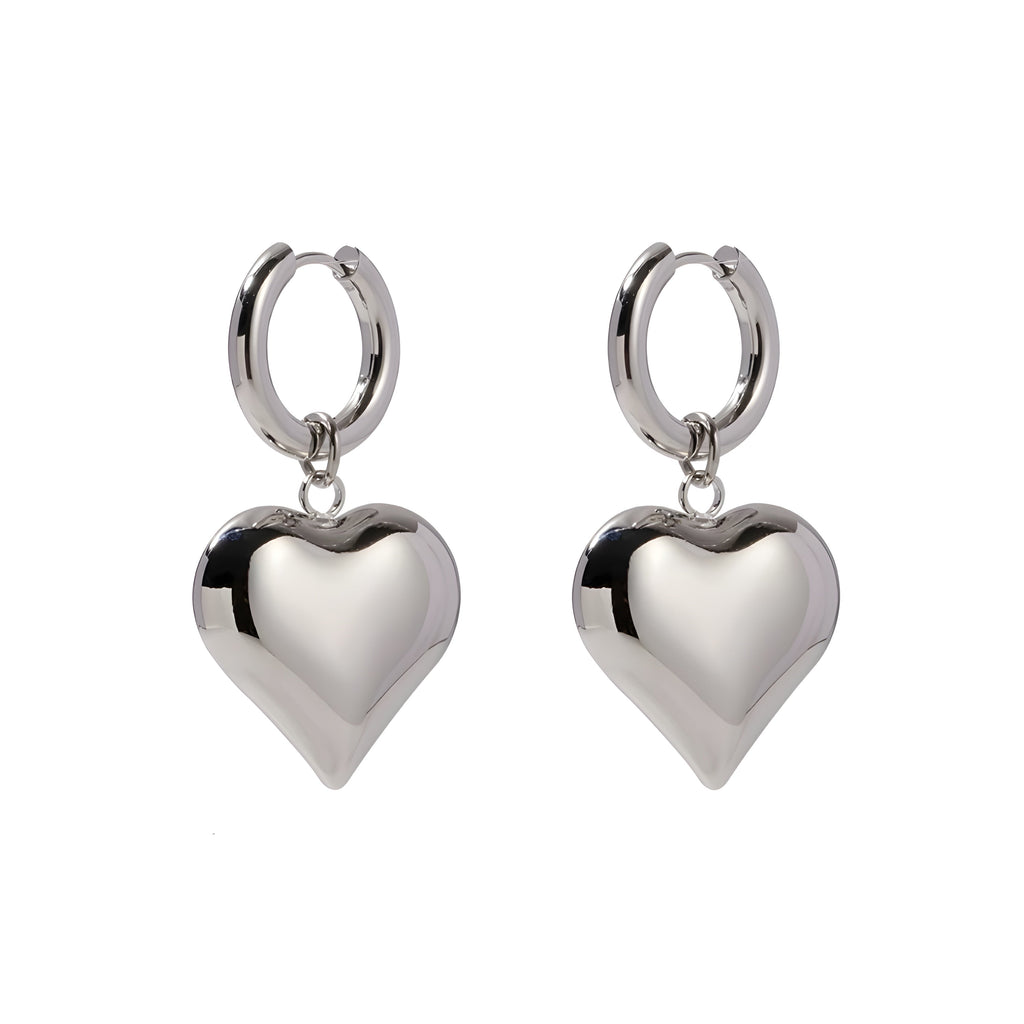 EMMA HEART HOOP EARRING ARR