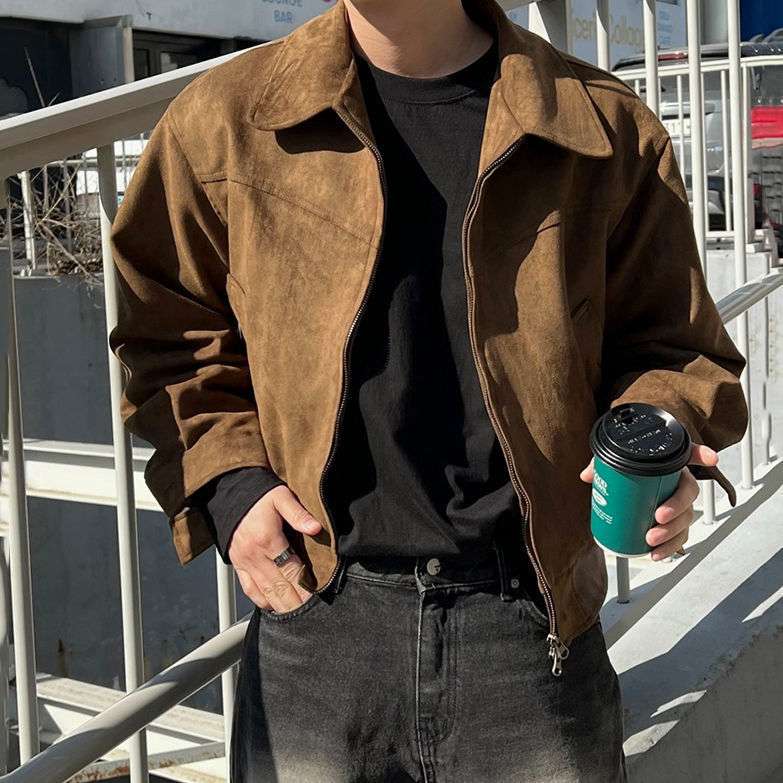 Giacca Elegante in finta pelle di Camoscio