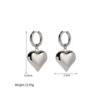 EMMA HEART HOOP EARRING ARR
