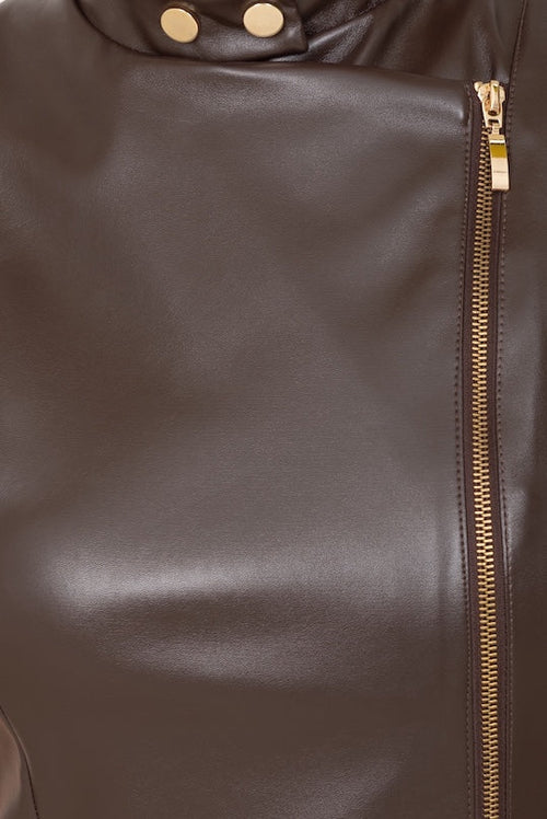 Abito ecopelle con zip No-nà - Stile sostenibile e moderno