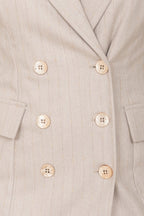 Abito doppiopetto gessato con filo lurex elegante per occasioni speciali