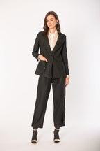 Completo paillettes elegante con inserto brillante