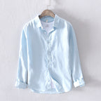Camicia in Lino Bianca - Old Money®