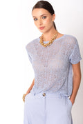 Maglia crochet lurex   NO-nà