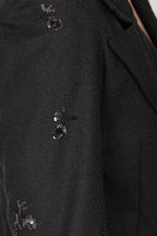 Completo paillettes elegante con inserto brillante