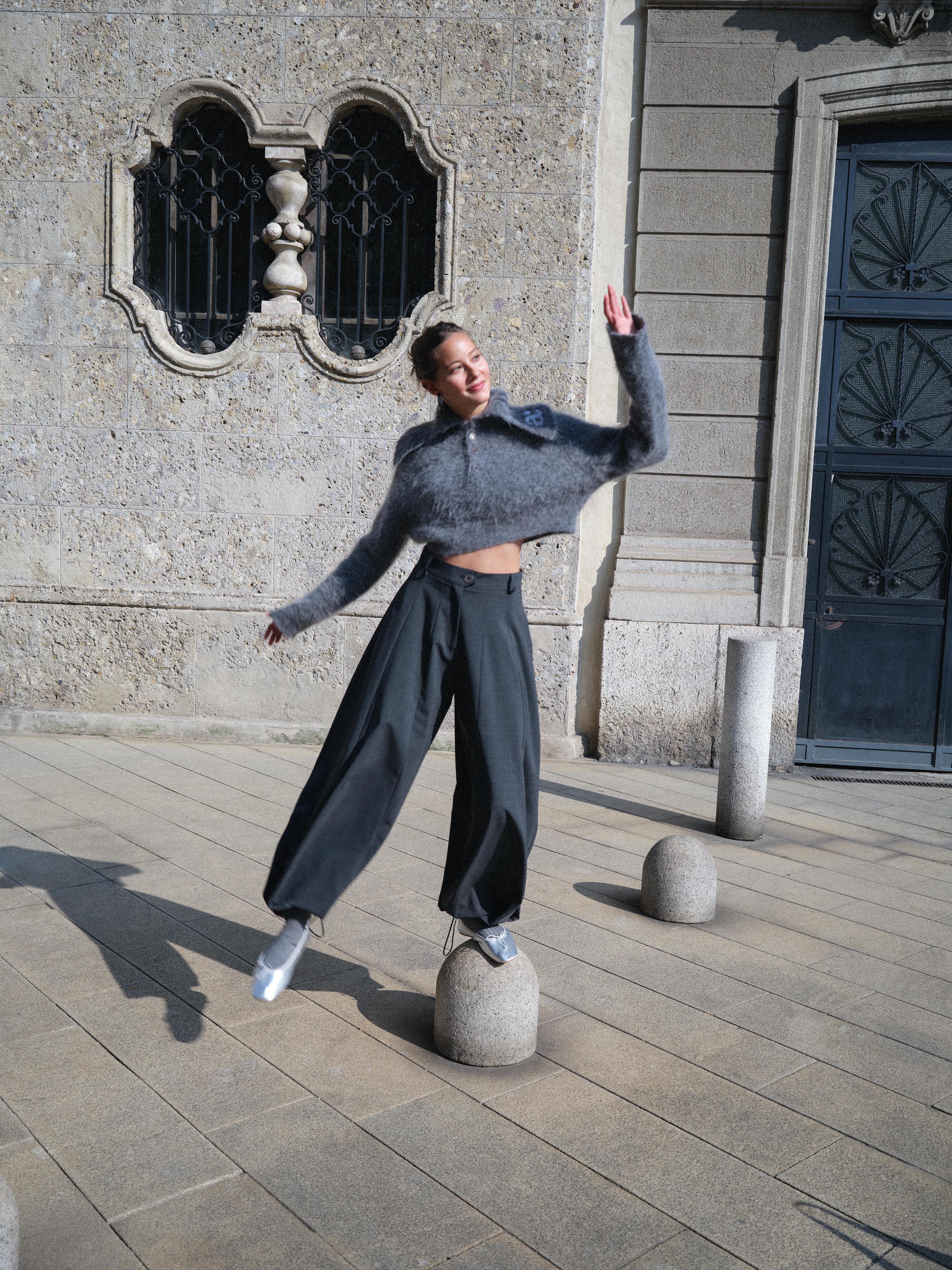 Abby Trousers Flint Gray