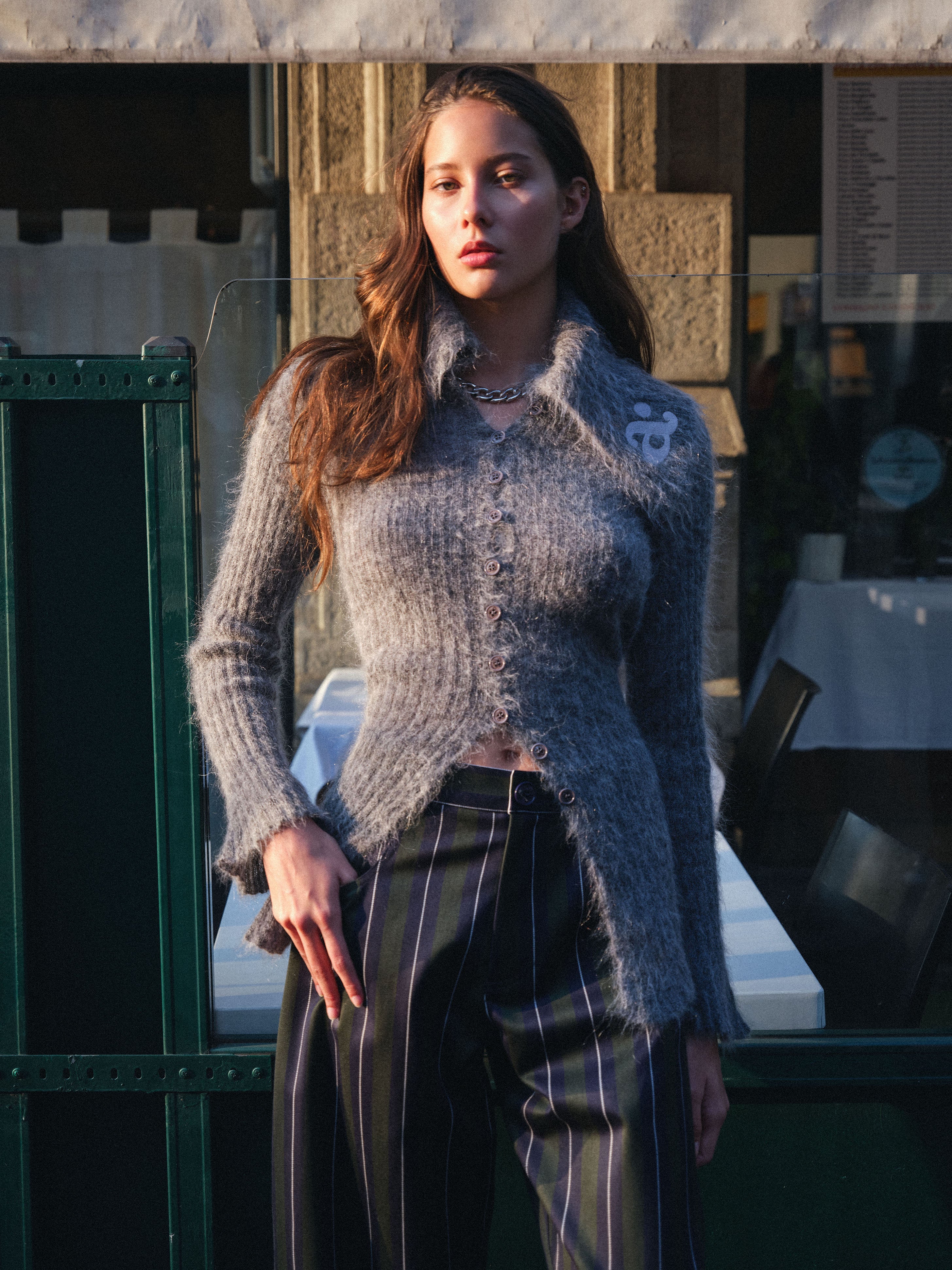 Mabel Cardigan Flint Gray