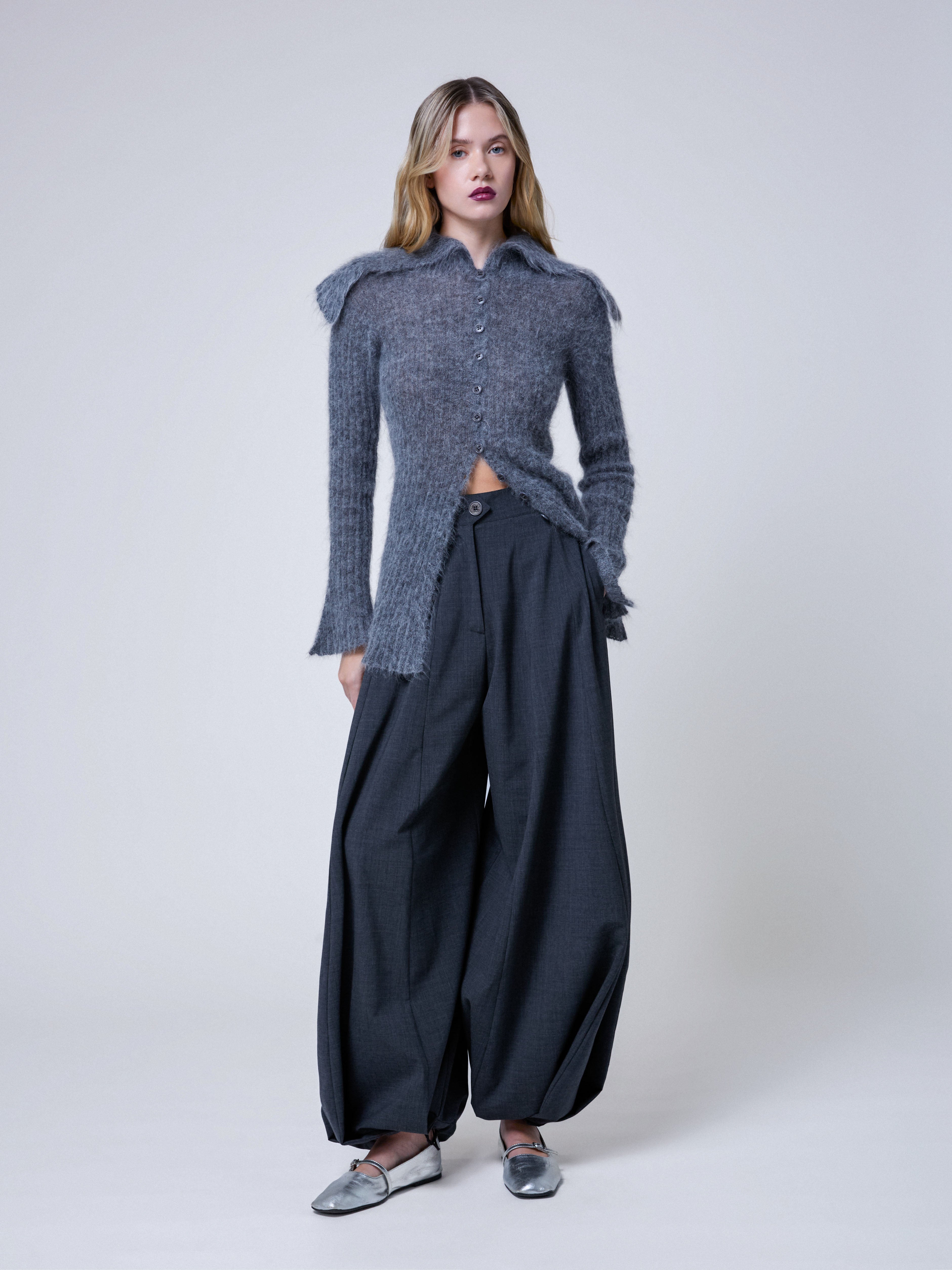 Mabel Cardigan Flint Gray