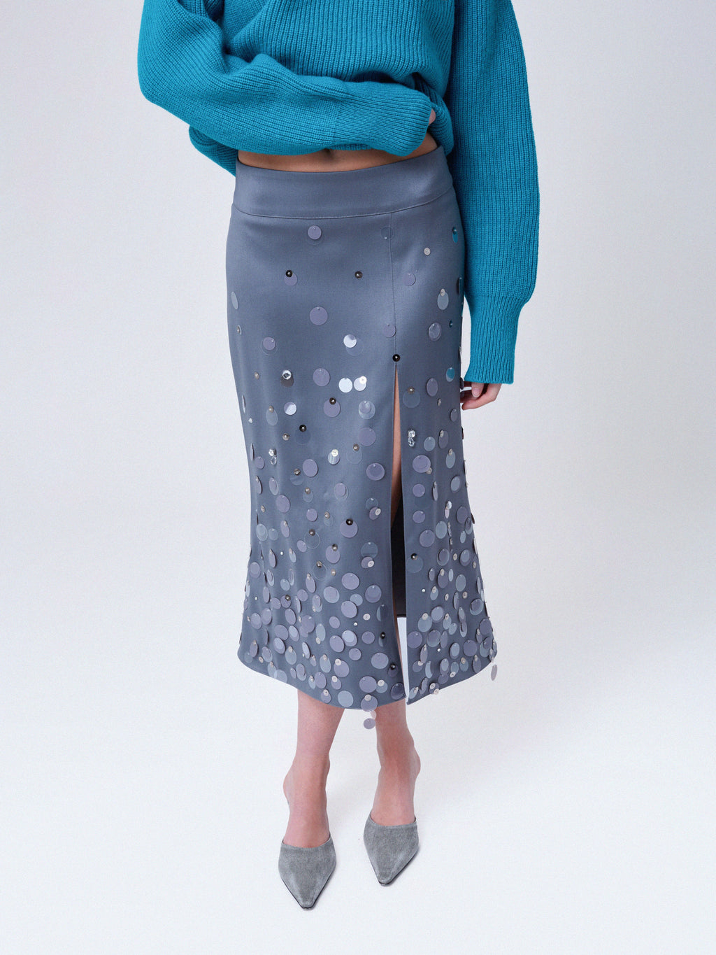 Julia Skirt Silver Gray