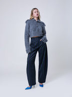 Zoe Crop Sweater Flint Gray