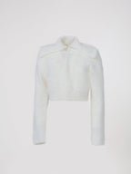 Zoe Crop Sweater Winter White