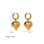 EMMA HEART HOOP EARRING ARR