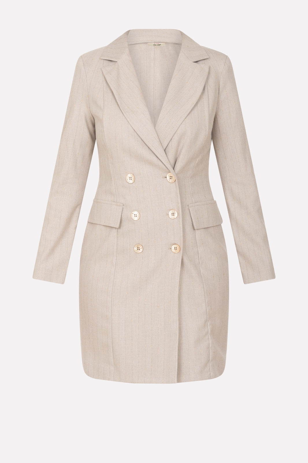 Abito doppiopetto gessato con filo lurex elegante per occasioni speciali