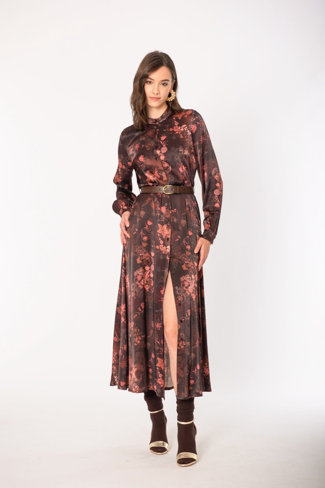 Abito chemisier fantasia sfumata con cintura elegante No-nà per un look unico