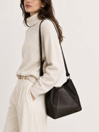 Bolgheri Leather Bucket Bag – Handcrafted in Tuscany