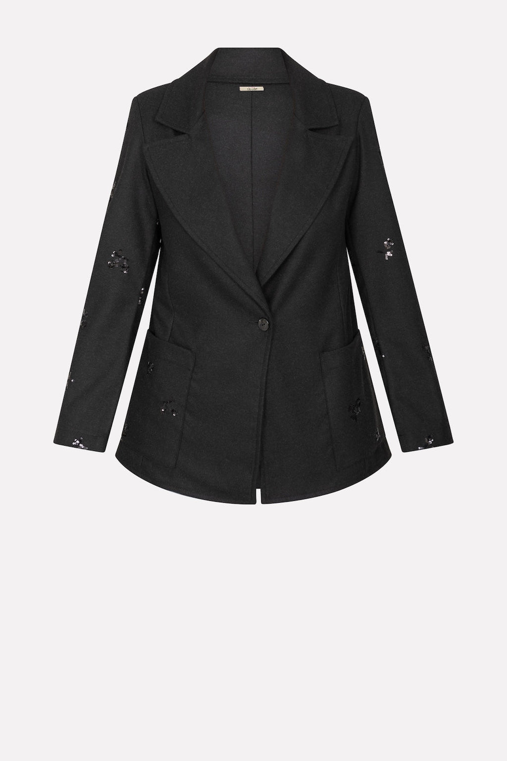 Completo paillettes elegante con inserto brillante