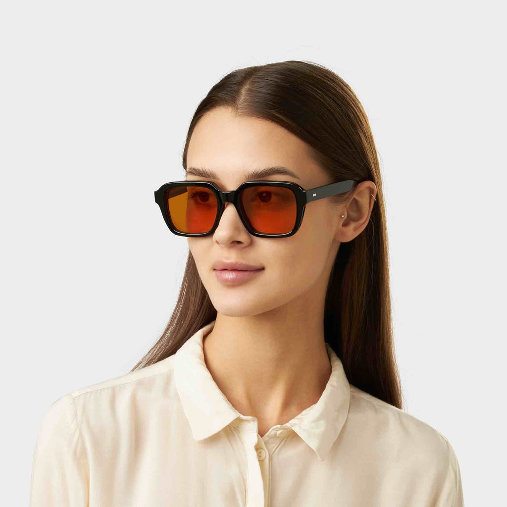Lino Eco Black | Orange