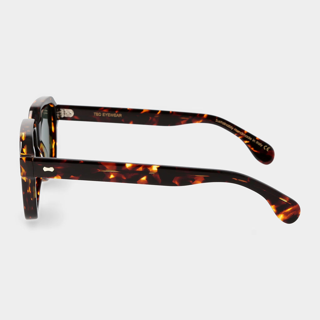 Lino Eco Dark Havana | Bottle Green
