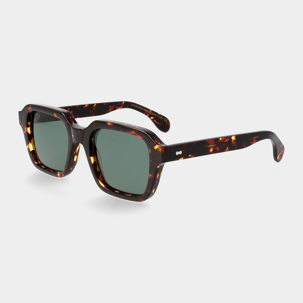 Lino Eco Dark Havana | Bottle Green