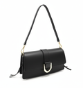 Livorno – Italian Leather Shoulder Bag – Black