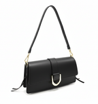 Livorno – Italian Leather Shoulder Bag – Black