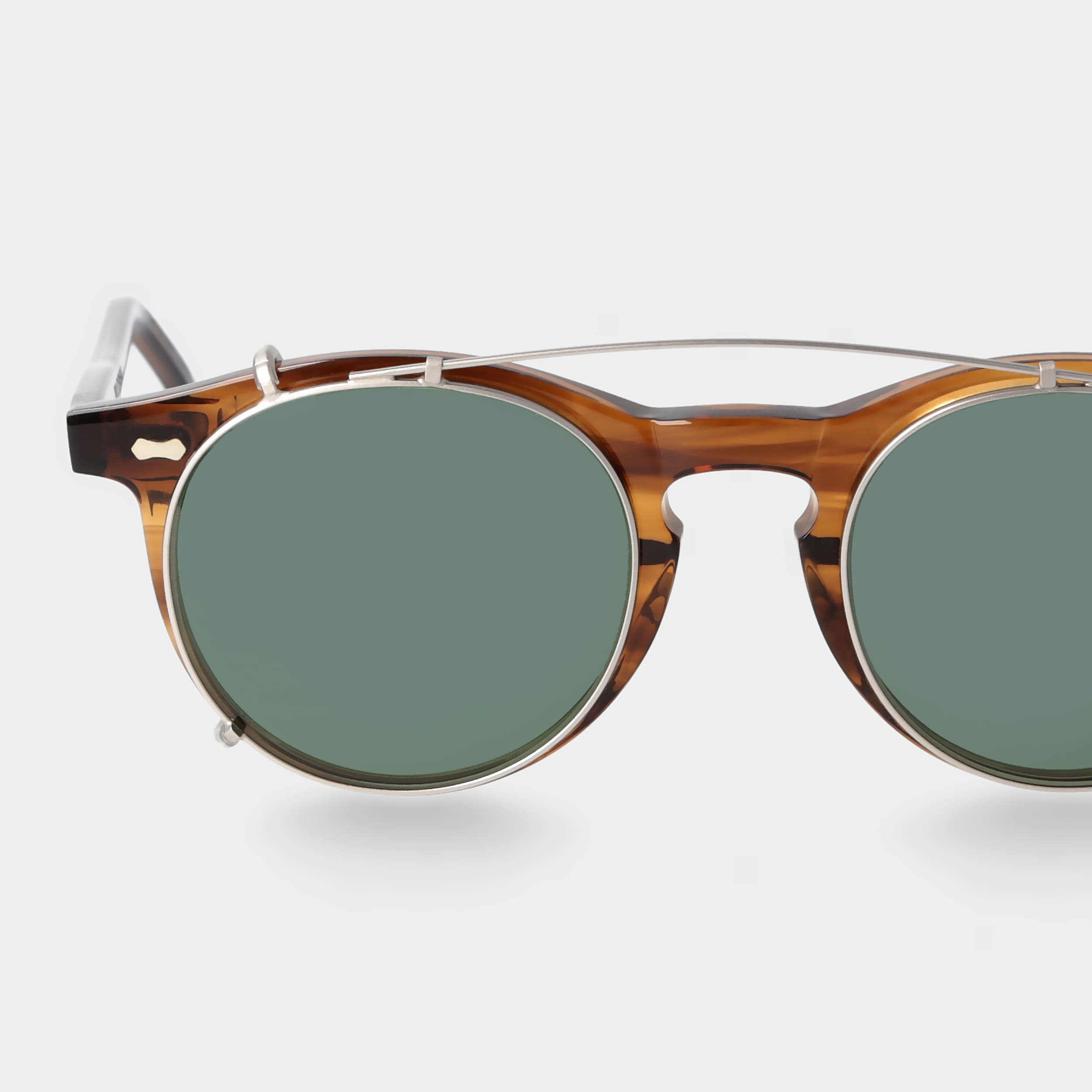 Clip Silver | Bottle Green