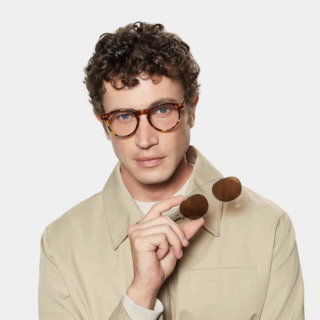 Pleat Eco Spotted Havana | Tobacco