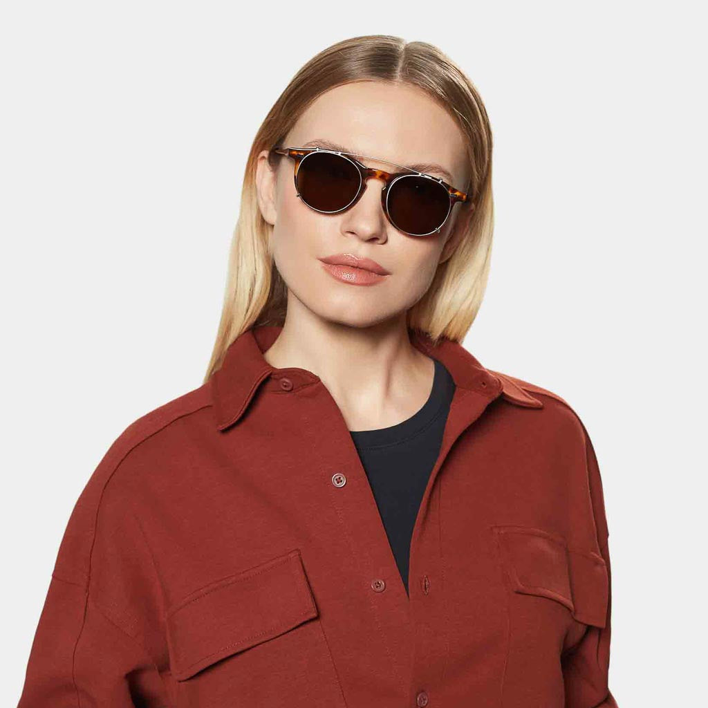 Pleat Eco Spotted Havana | Tobacco