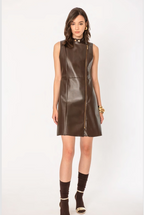 Abito ecopelle con zip No-nà - Stile sostenibile e moderno