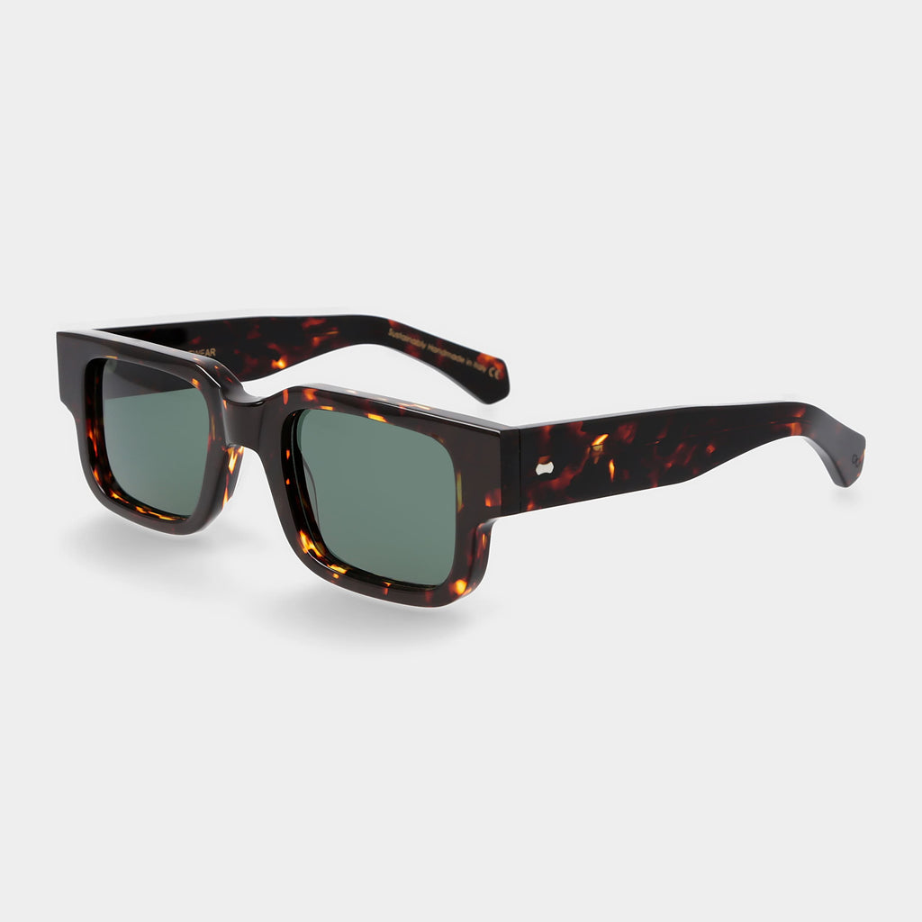 Silk Eco Dark Havana | Bottle Green