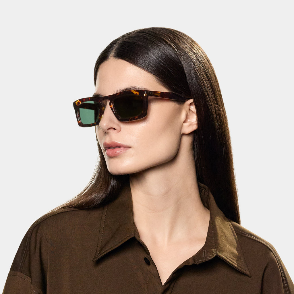Leaf Eco Dark Havana | Bottle Green